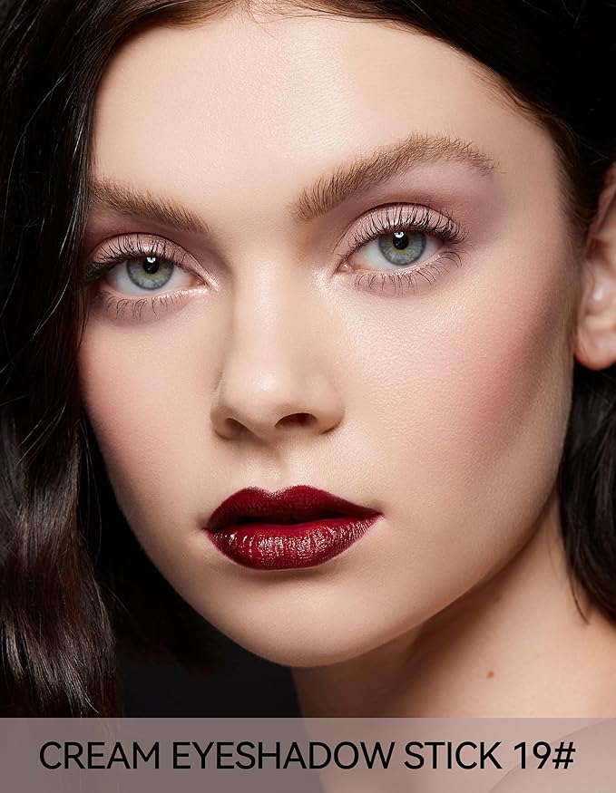 Erinde Waterproof Cream Eyeshadow Stick, Matte Nude Eye Shadow Sticks, Longwear Blendable High Pigmented, Neutral Eye Shadow Sticks Matte for Older Eyes, Smokey Eyeshadow Pencil Crayon, 19 Light Taupe-Velvo Beauty