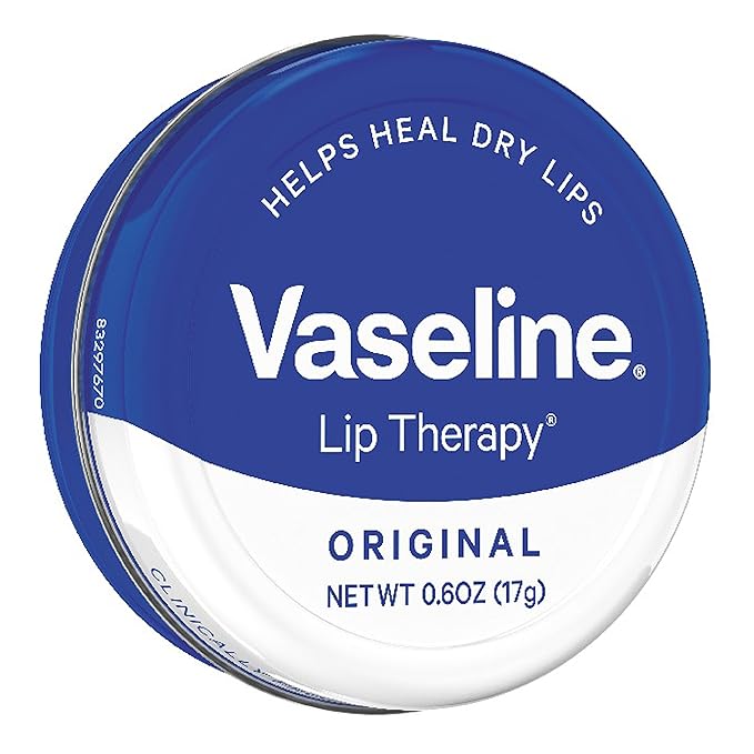 Vaseline Lip Therapy Lip Balm Tin, Original, 0.6 oz-Velvo Beauty