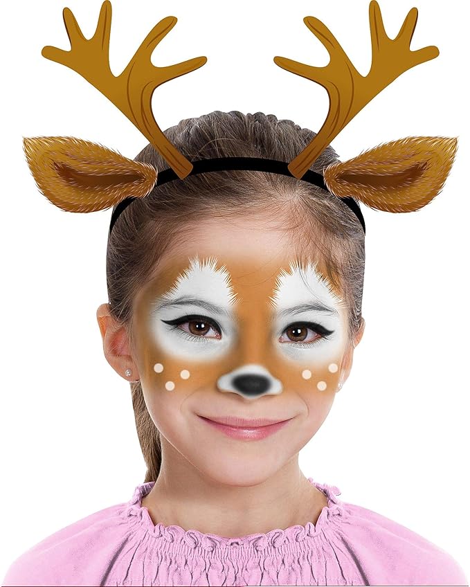 Deer Makeup Kit for Teens and Adults, Halloween Makeup, 8 Pieces-Velvo Beauty