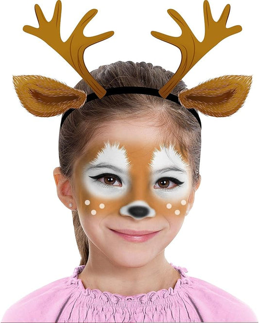 Deer Makeup Kit for Teens and Adults, Halloween Makeup, 8 Pieces-Velvo Beauty
