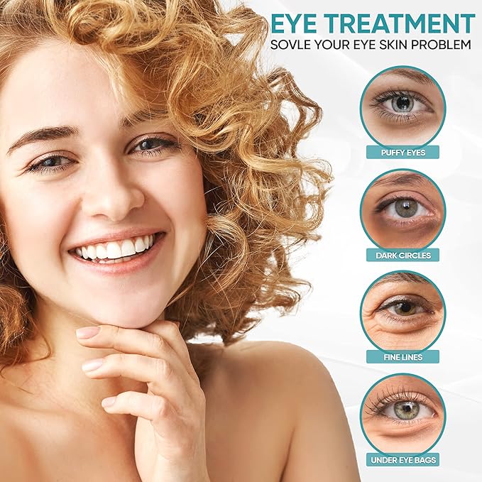 M MARAMIRA Under Eye Mask Dark Circles and Puffiness, Hydrating Eye Patches for Puffy Eyes to Brighten & Moisture, Reducing Fine-Lines & Dark Circles, Eye Pads for Authentic Beauty (28 Pads-Gold)-Velvo Beauty