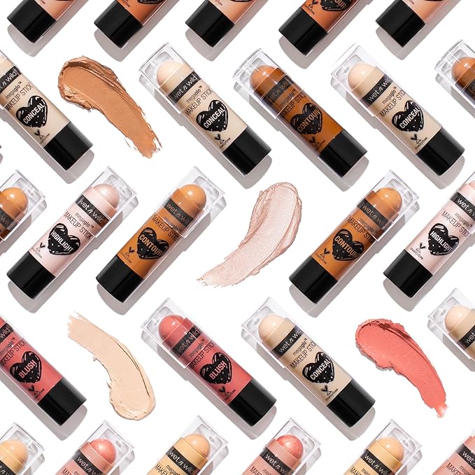 wet n wild Mega Glo Vitamin E Makeup Stick, Buildable & Blendable Color, Versatile Use, Cruelty-Free - Glitzed Spell-Velvo Beauty