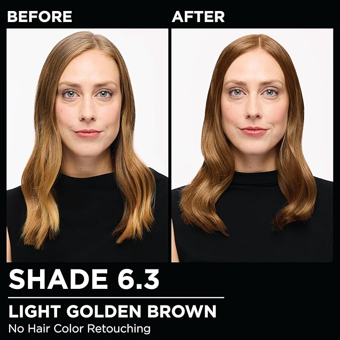 Garnier Hair Color Olia Ammonia-Free Brilliant Color Oil-Rich Permanent Hair Dye, 6.3 Light Golden Brown, 1 Count (Packaging May Vary)-Velvo Beauty