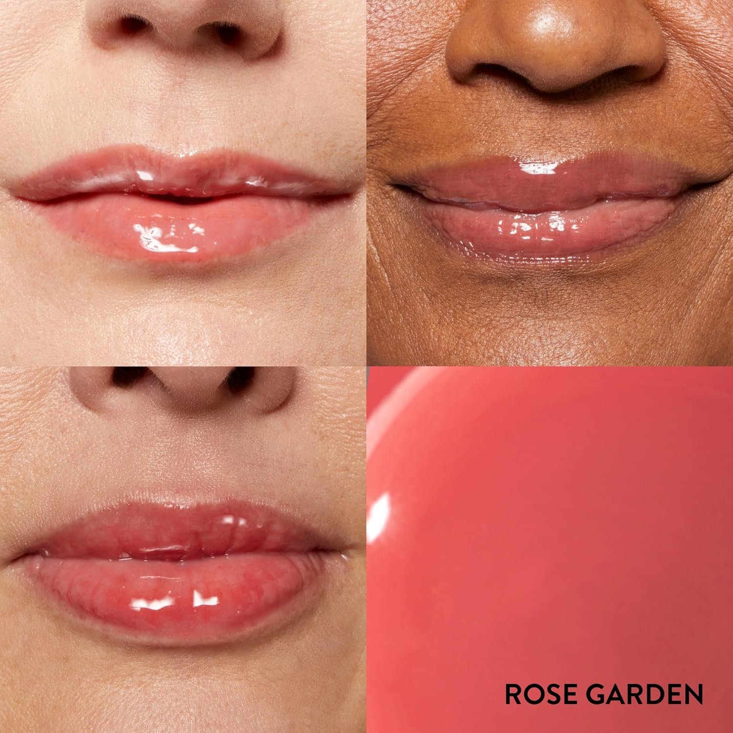 LAURA GELLER NEW YORK Fine Shine Glossy Lip Oil Duo, Rose Garden + Glass Half Full - Clear Pink Lip Gloss with Hydrating Squalane-Velvo Beauty