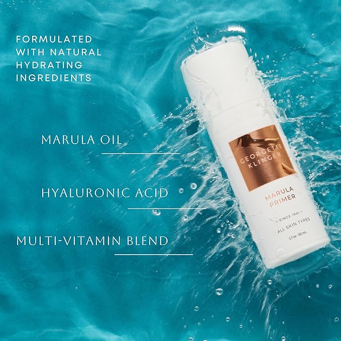 Marula Primer - Vitamin-Rich Hydrating & Gentle Moisturizer, Lightweight Instant Pore Minimizer, Long-Lasting Makeup Base, Smooth Application, Unclogs Pores & Fills Lines -1.7 oz by Georgette Klinger-Velvo Beauty