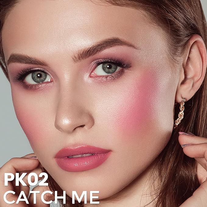 FOCALLURE Silky Cream Liquid Blush,Leaving a Matte Dewy Makeup Look,Easy to Apply and Create a Natural Flush,Long Lasting and Lightweight Cheek Blush Face Makeup,CATCH ME-Velvo Beauty