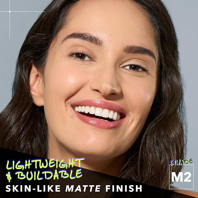 COVER FX Power Play Foundation - Shade M2 - Buildable Full Coverage - Waterproof Sweat-Proof Transfer-Proof - Natural Matte Finish - All Skin Types-Velvo Beauty