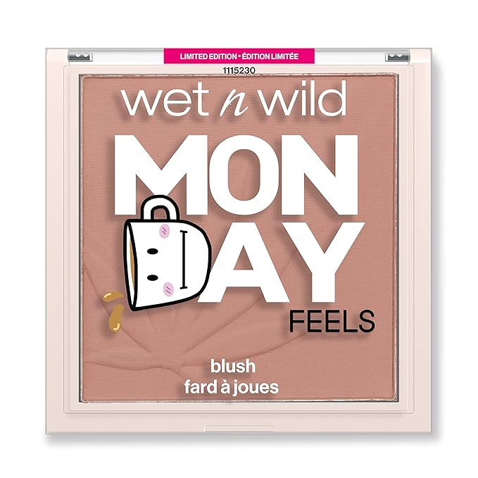 wet n wild Mood Blush Complexion Enhancer Monday Feels, Natural Coffee Infused-Velvo Beauty