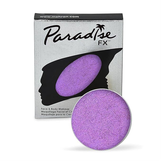 Mehron Makeup Paradise Makeup AQ Refill Size | Stage & Screen, Face & Body Painting, Cosplay, Halloween | Water Activated Face Paint, Body Paint, Cosplay Makeup .25 oz (7 ml) (Metallic Purple)-Velvo Beauty