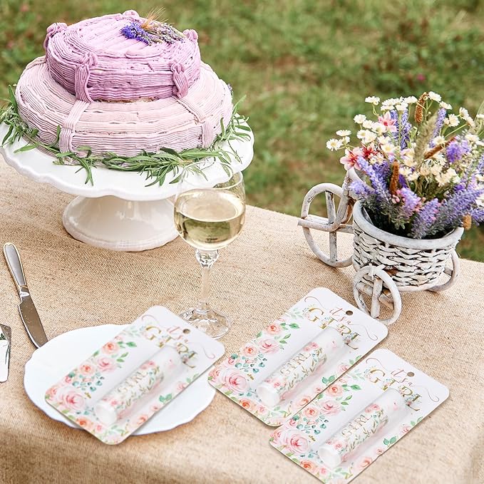 30 Sets Baby Shower Lip Balm Bulk Baby Shower Favors Pink Floral Gender Reveal Small Lip Balm wedding Thank You Gifts Honey Moisturizing Lip Balm Favors for Guest Coworkers Women Men-Velvo Beauty