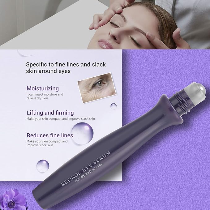 RollOn Eye Serum, Moisturizing Eye Serum AntiWrinkle Skin Lifting Firming Eye Serum for Anti Aging Skin Care with Dark Circles (01)-Velvo Beauty