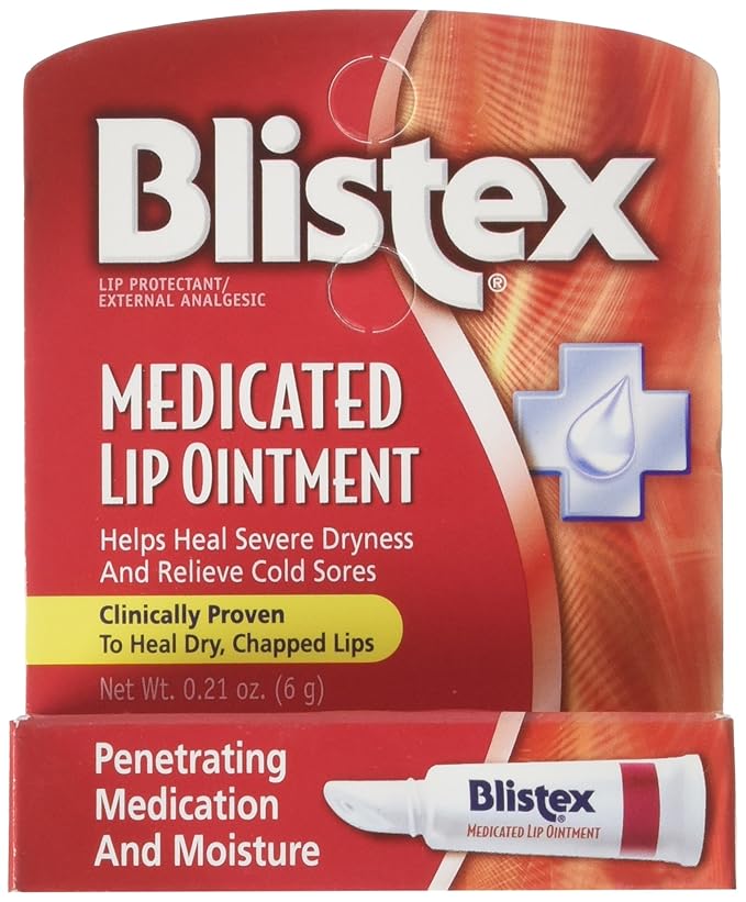 Blistex Medicated Lip Ointment 0.21 oz (Pack of 6)-Velvo Beauty