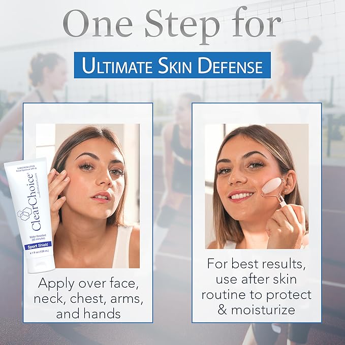 Clear Choice Sunscreen for Face SPF 45, Oil Free Sunblock & Light Moisturizer with Zinc Oxide, Reef-Safe, Broad Spectrum, Water-Resistant, No White Cast, Dermatologist Recommended, 4oz-Velvo Beauty