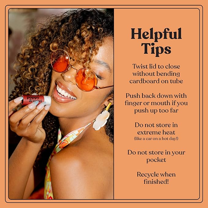 Jumbo Lip Balm Gift Set (3-Pack, Warm Flavors) | Poppy & Pout All Natural Lip Balms & Moisturizers | Hydrates with Beeswax, Vitamin E, Organic Coconut Oil | Cruelty-Free | Recyclable Cardboard Tube-Velvo Beauty