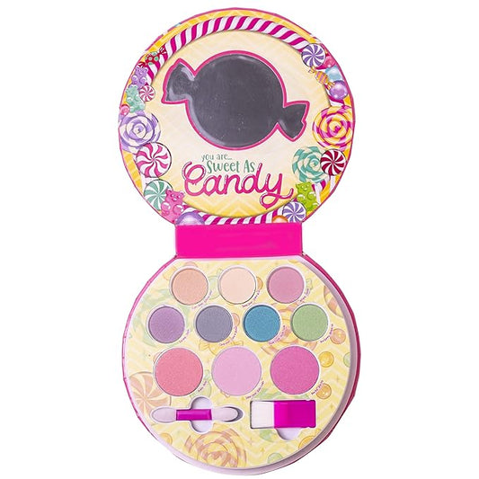 Lip Smacker Sparkle & Shine Eyeshadow Makeup Palette, Sweet as Candy Shimmer | Christmas Make Up Collection | Holiday Present | Gift for Girls-Velvo Beauty