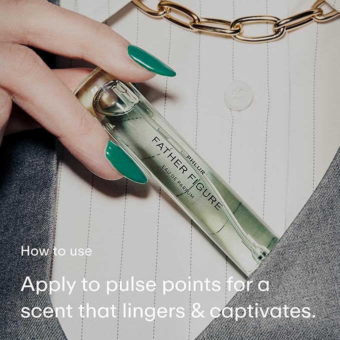 PHLUR Father Figure Eau de Parfum - Travel Size Perfume Fragrance - Green Fresh Fig Perfume with Iris, Jasmine, Patchouli, Sandalwood & Vanilla (9.5mL)-Velvo Beauty