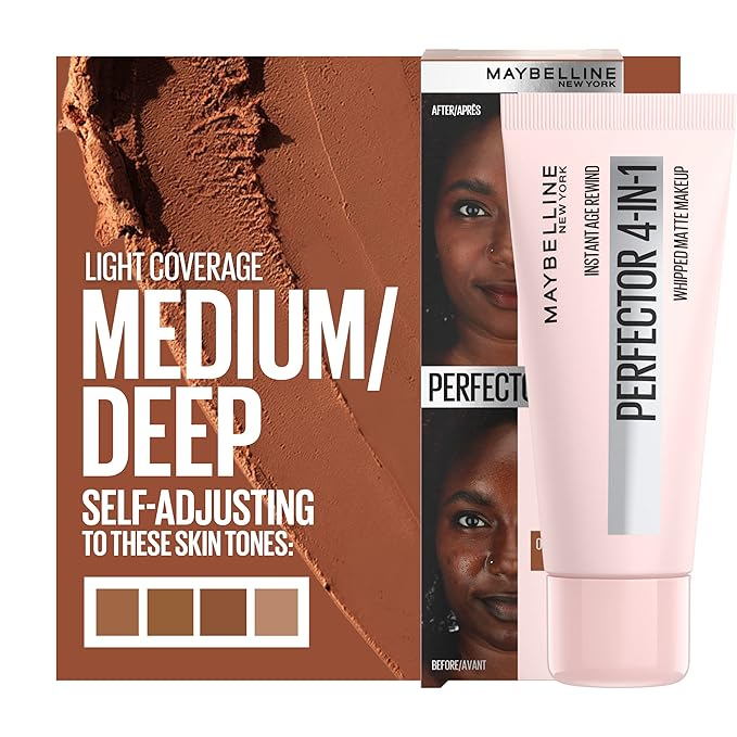 Maybelline Instant Age Rewind Instant Perfector 4-In-1 Matte Makeup, 04 Medium/Deep, 1 Count (Pack of 2)-Velvo Beauty