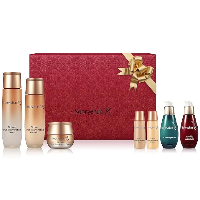 SOORYEHAN Bichaek True-Rejuvenating Skincare Special Set (430 ml/14.54 fl oz) - Skin Elasticity, Wrinkle and Pore Improvement, Korean Medicine Extracts-Velvo Beauty