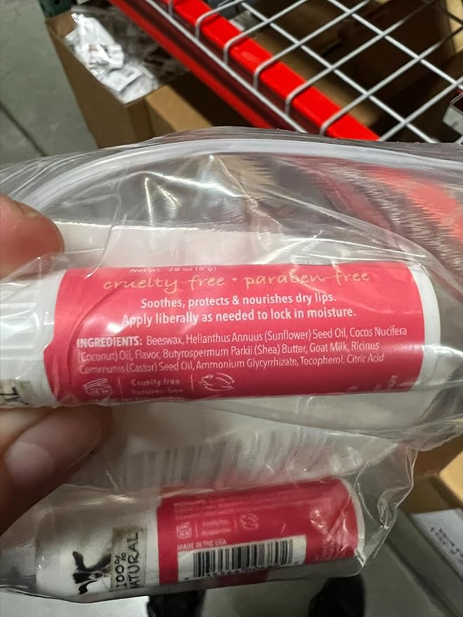 Dionis Goat Milk Skincare Watermelon Holiday Lip Balm Gift Set - Beeswax, Shea Butter & Coconut Oil Lip Care Products Made in The USA - Cruelty Free Lip Moisturizer For Chapped Lips, 0.28oz 3 Pack-Velvo Beauty