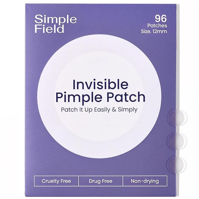 Pimple Patches for Face (96 Count). Invisible Hydrocolloid Acne Patch for Blemishes, Zits, and Breakouts. Easy-to-Use Spot Cover for Day & Night, One Size - Medium (12mm)-Velvo Beauty