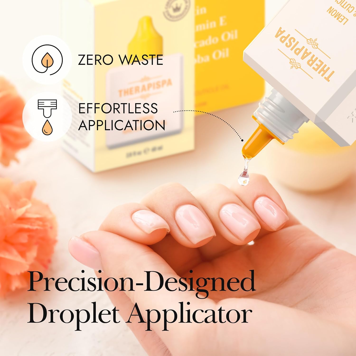 Nail & Cuticle Oil with Avocado, Jojoba, Biotin & Vitamin E – Nail Growth Oil for Strengthening, Hydrating & Reviving Peeling Nails (Lemon, 2.0 fl oz)-Velvo Beauty