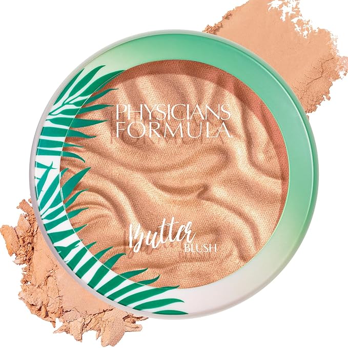 Physicians Formula Murumuru Butter Blush Beachy Peach, Dermatologist Approved, Vegan-Velvo Beauty