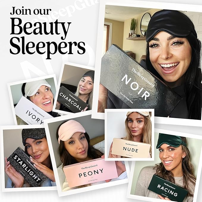 Pure Silk Sleep Mask [100% 6A Mulberry Silk, 22 Momme] Light Blocking Travel Essentials. Eye Masks for Sleeping. Black Oeko-Tex Blindfold. Eye Covers for Men & Women-Velvo Beauty