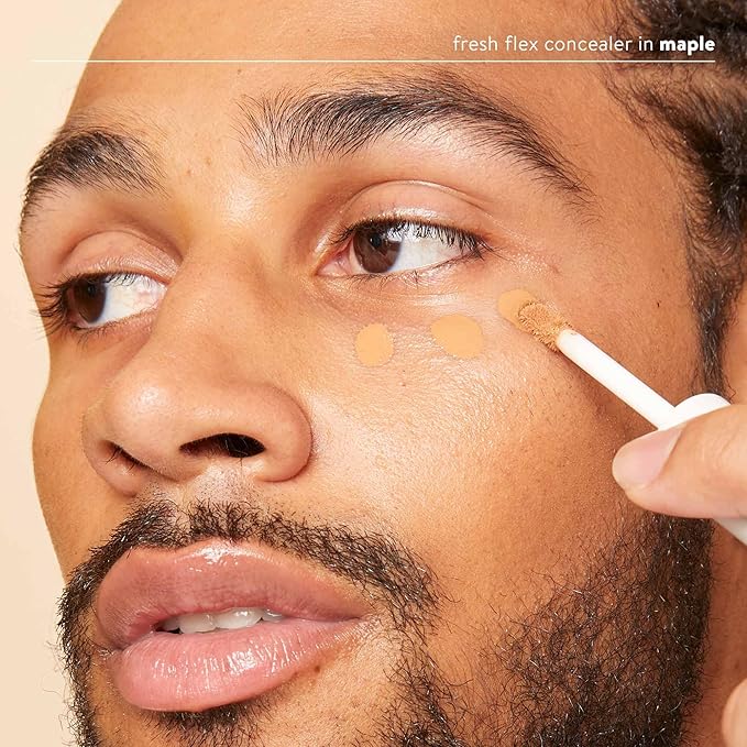 Honest Beauty Fresh Flex Concealer with Niacinamide + Vitamin E + Hyaluronic Acid | Vegan + Cruelty free | Maple, 0.17 fl oz-Velvo Beauty