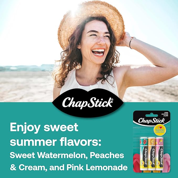 ChapStick Summer Variety Lip Balm Pack in Joyful Flavors- 0.15 Oz x 18 Sticks-Velvo Beauty