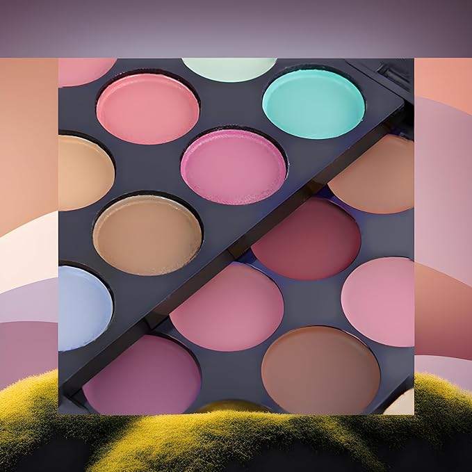 Ladies vegan girl makeup kits all in one box set cosmetic Eye shadow Palette matte gift makeup kit full blush makeup set (Multi Colored)-Velvo Beauty