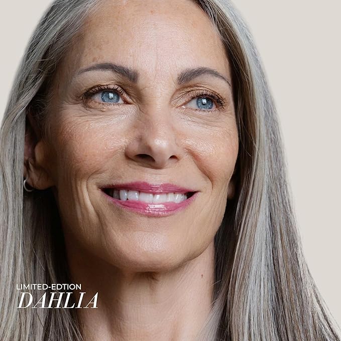 FITGLOW Beauty Lip Colour Serum | Hydrating Lip Gloss | Plumping Anti-Aging Lip Treatment | Natural Shine with Pomegranate Sterols & Collagen | Buildable Color for Dry Chapped Lips | Dahlia - 10g-Velvo Beauty