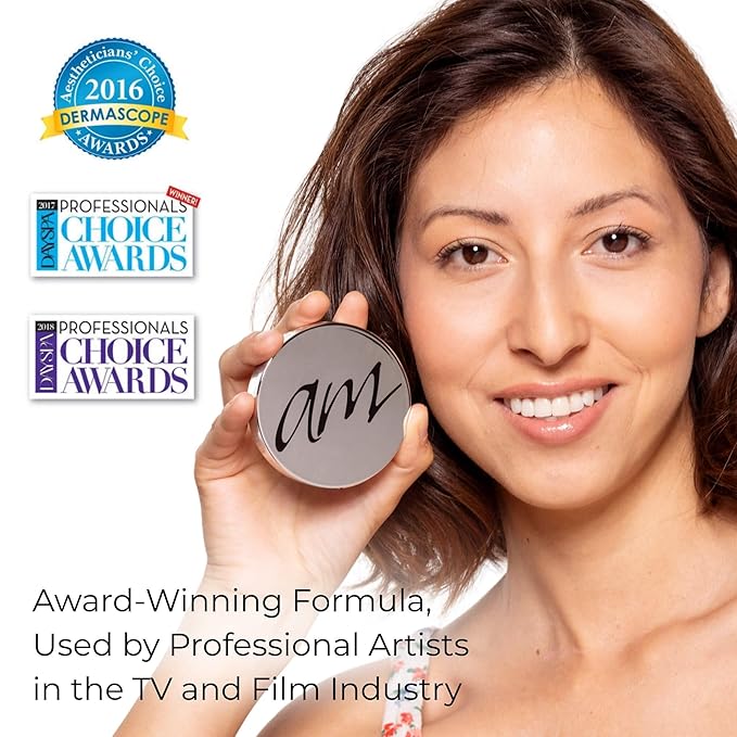 4-in-1 Pressed Foundation Powder with Natural SPF, Concealer & Finishing Powder, Medium to Full Coverage Foundation, Mineral-Based Powder (Taylor, .35 oz)-Velvo Beauty