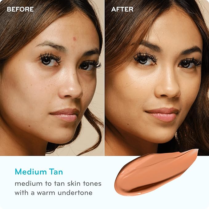 pūrlisse Perfect Glow BB Cream with SPF 30 - Matte Meets Dewy Finish - Enriched with Goji & Hawthorn Berry to Help Improve Skin Texture & Radiance - Medium Tan (1.4 oz)-Velvo Beauty