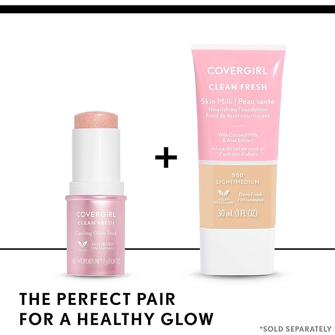 COVERGIRL, Clean Fresh Skin Milk Foundation, Dark, 1 Count (packaging may vary)-Velvo Beauty