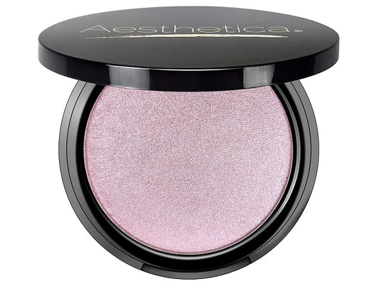 Aesthetica Starlite Highlighter - Metallic Shimmer Highlighting Makeup Powder - Lunar (Shimmering Lavender)-Velvo Beauty