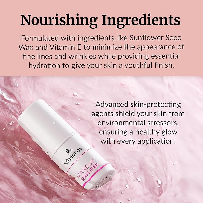 Vibriance Complexion Sticks - Foundation for Mature Skin - Sheer, Buildable Coverage Face Makeup Foundation for Older Women - 3-in-1 Base, Contour, Concealer - Beige-Velvo Beauty