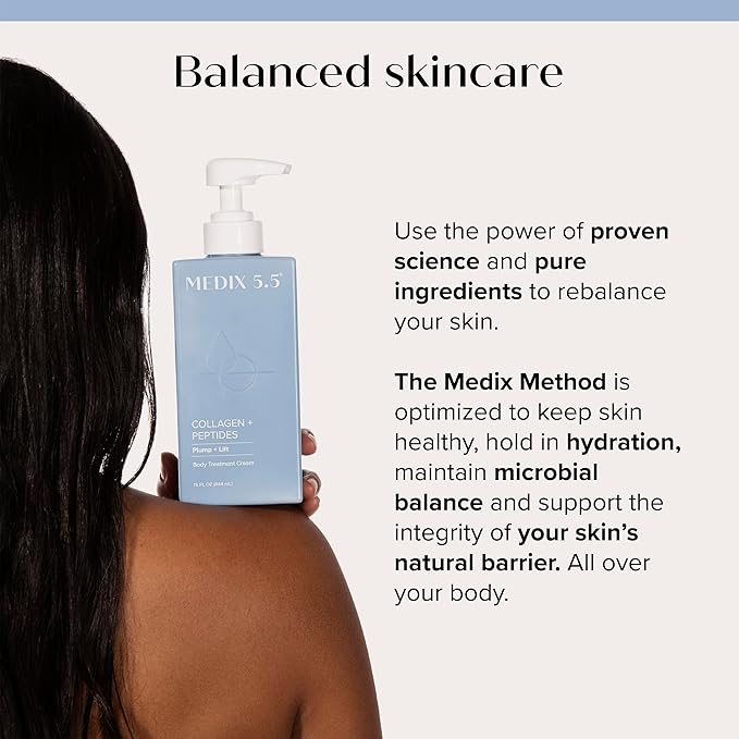 Medix 5.5 Collagen Cream Body Lotion & Face Lotion For Dry Skin & Wrinkles | Collagen Peptides Tightening Cream Body Moisturizers Helps Lift, Tighten, & Firm Skin | Skin Care Products | 2-Pack-Velvo Beauty