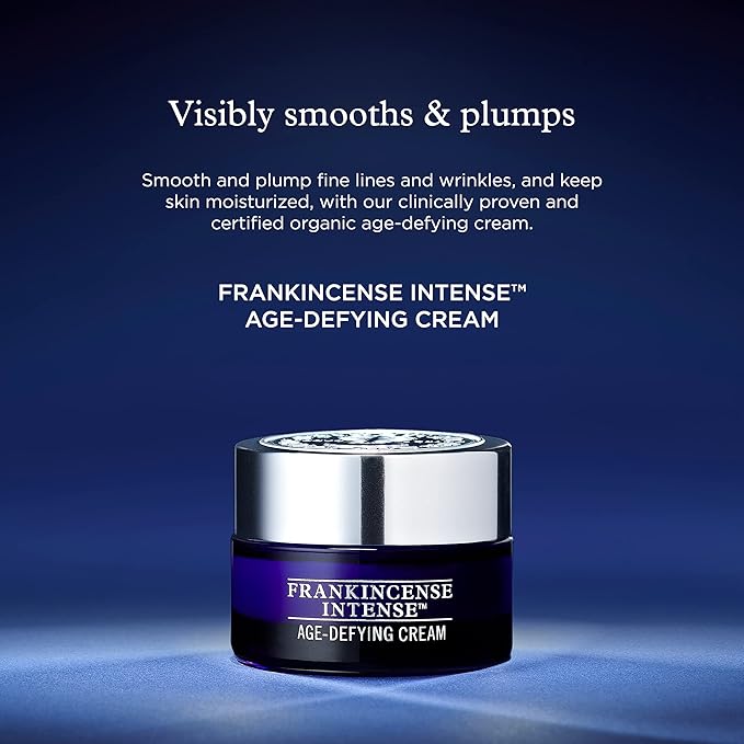 Neal's Yard Frankincense Intense Age Defying Cream with Carnauba Wax, Smoothes & Plumps Fine Lines & Wrinkles, Cruelty-Free, 50g-Velvo Beauty