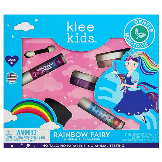 Luna Star Klee Kids Play Makeup Kit. Gentle and Non-Toxic. Kid-Friendly. Made in USA. (Rainbow Fairy)-Velvo Beauty