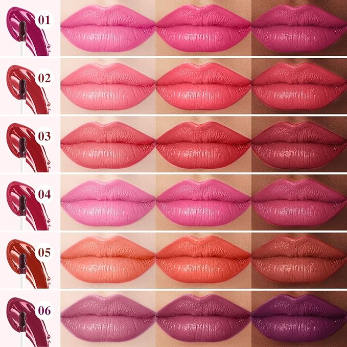 Lip Stain - Lip Stain Peel Off Long-Lasting with Matte Finish Waterproof & Transfer-Proof, Lip Liner Moisturizing & Nourishing Non-Stick Cup Highly Pigmented Color Lip Tint (04 Rose)-Velvo Beauty