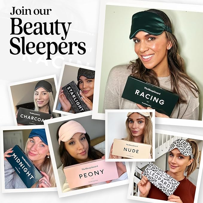 Pure Silk Sleep Mask [100% 6A Mulberry Silk, 22 Momme] Light Blocking Travel Essentials. Eye Masks for Sleeping. Black Oeko-Tex Blindfold. Eye Covers for Men & Women-Velvo Beauty