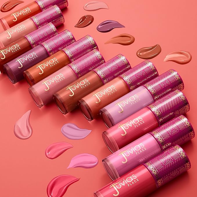 Juvia's Place Blushed Liquid Blush PerkyPoppy - Dewy Tint Cheeks Makeup Glow Pigment Effortless Beauty Long Lasting Cosmetics Soft Creamy Natural Buildable All Skin Color Light Flawless Finish Blend-Velvo Beauty