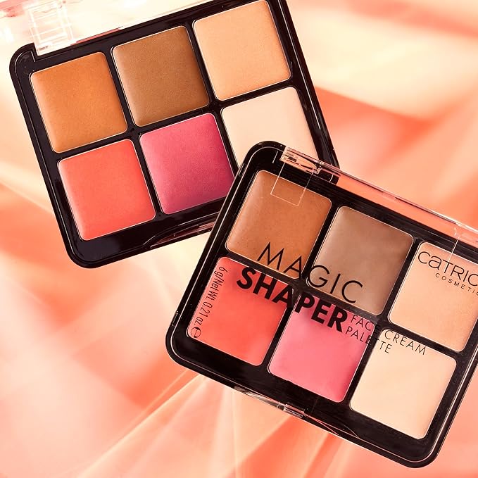 Catrice | Magic Shaper Face Cream Palette | Blush, Bronzer, & Highlighter | Longwearing, Blendable, & Buildable | Vegan & Cruelty Free-Velvo Beauty