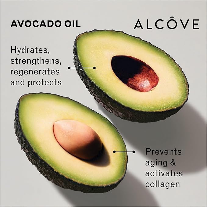 Alcôve - Restructuring Mask - Revitalizes & Offers Manageability - Deep Conditioning Hair Mask Made with Avocado & Moringa Oils - Hydrate, Repair, and Fortify Damaged Hair - Color-Safe - Vegan - 8.5oz-Velvo Beauty