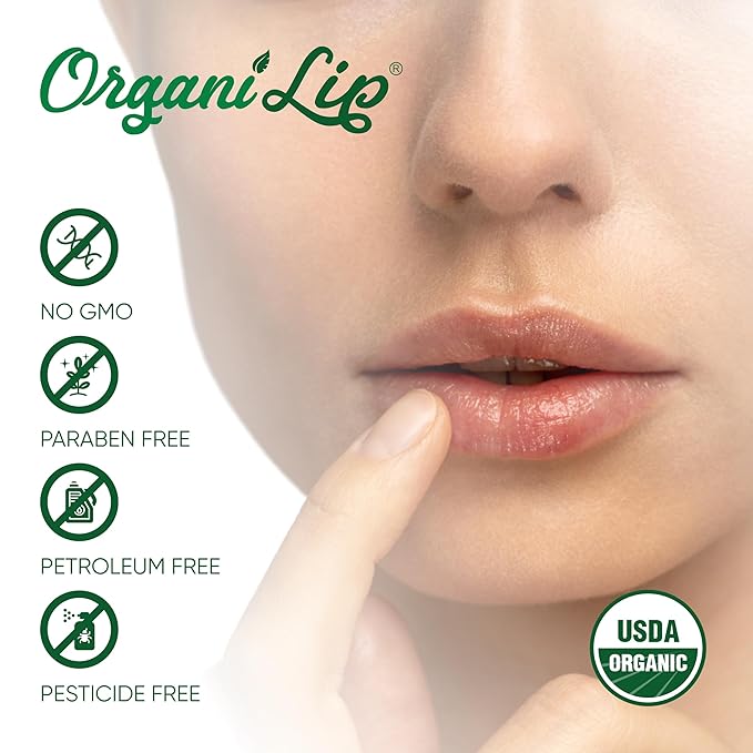 OrganiLip Organic Lip Balm, Variety3 Pack (Spearmint, Cherry, Acai), Ultra Hydrating Lip Moisturizer for Dry Lips, USDA Certified Organic,-Velvo Beauty