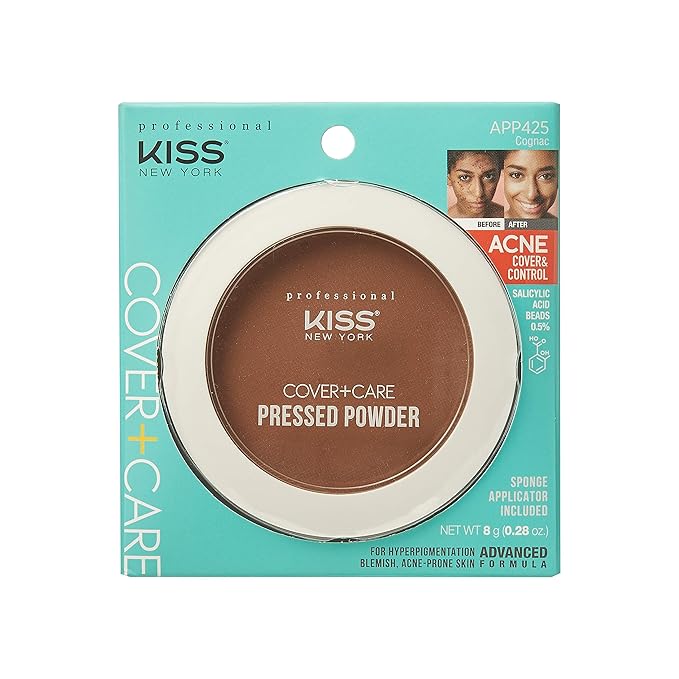 KISS Cover and Care Acne Control Pressed Powder- APP425 (Cognac)-Velvo Beauty