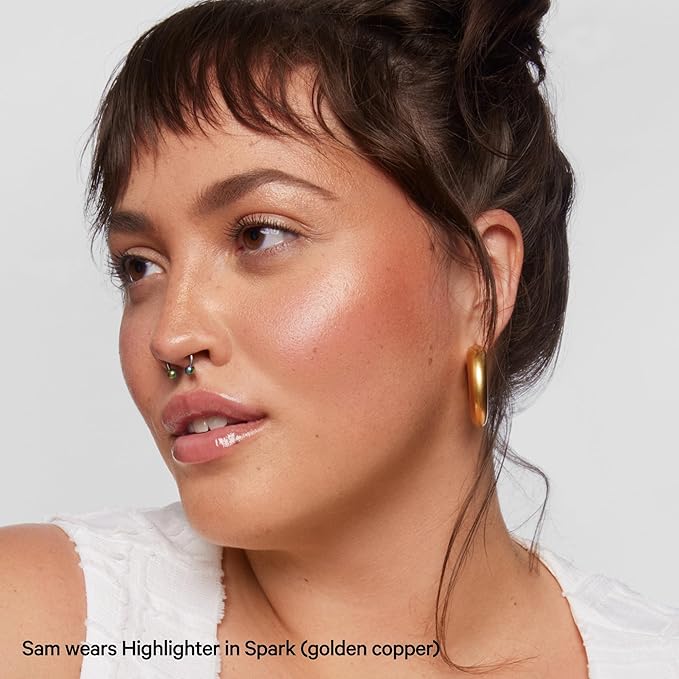 Milk Makeup Highlighter, Spark (Golden Copper) - 0.21 oz - Dewy Cream Highlighter Stick - Blendable & Buildable - 1,000 Swipes in Every Stick - All Skin Types - Vegan, Talc Free & Cruelty Free-Velvo Beauty