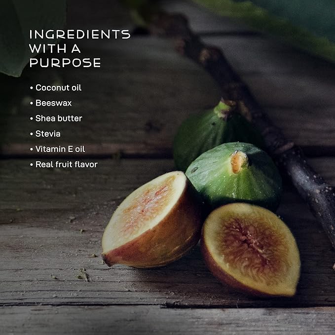 Farmstead Apothecary 100% Natural Lip Balm with Organic Beeswax, Organic Shea Butter & Organic Coconut Oil, Fig & Honey 0.25 oz-Velvo Beauty