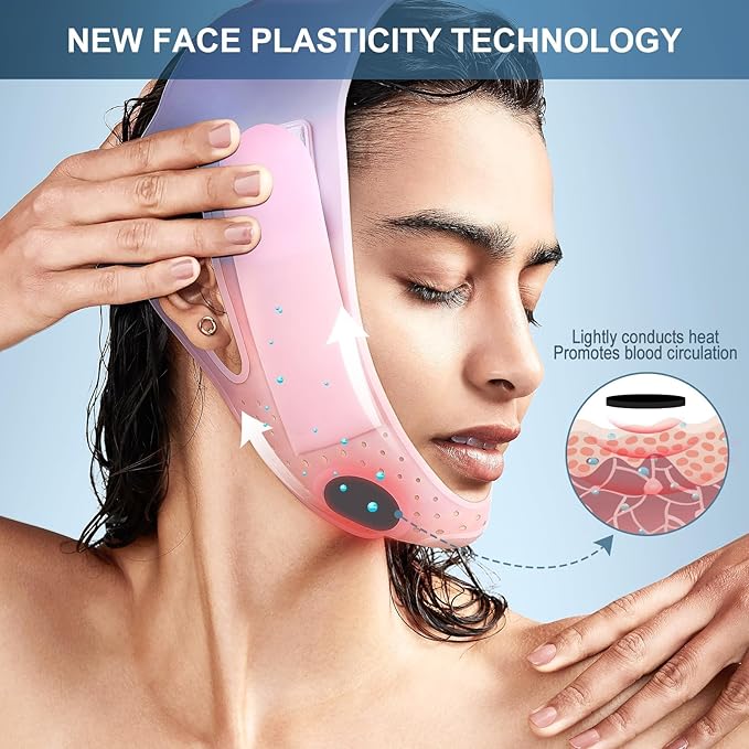 Chin Strap for Sleeping, Double Chin Reducer, Face Lifting Band for Men Women, Anti Snoring Device, Jawline Shaper-Velvo Beauty