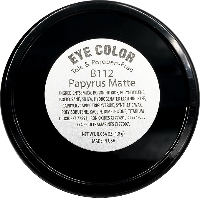 Papyrus Matte Light Peach Pink Tan Soft Pressed Powder Single Vegan Eyeshadow; Talc, Paraben & Cruelty Free-Velvo Beauty